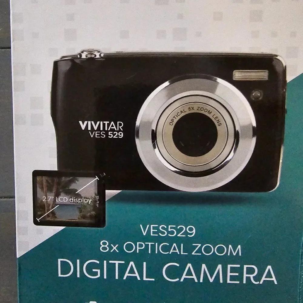 Vivitar VES-529 Black 8X Optical Zoom Digital Camera